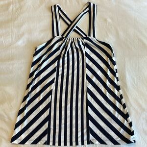 Banana Republic Striped Criss-Cross Tank
